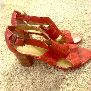Burnt orange sandals